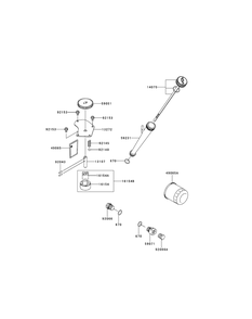 Kawasaki Fx850-S11 Lubrication Equipment Diagram and Parts List for S6031-KW 53DI8DU6050-31HP Cub Cadet Lawn Tractor